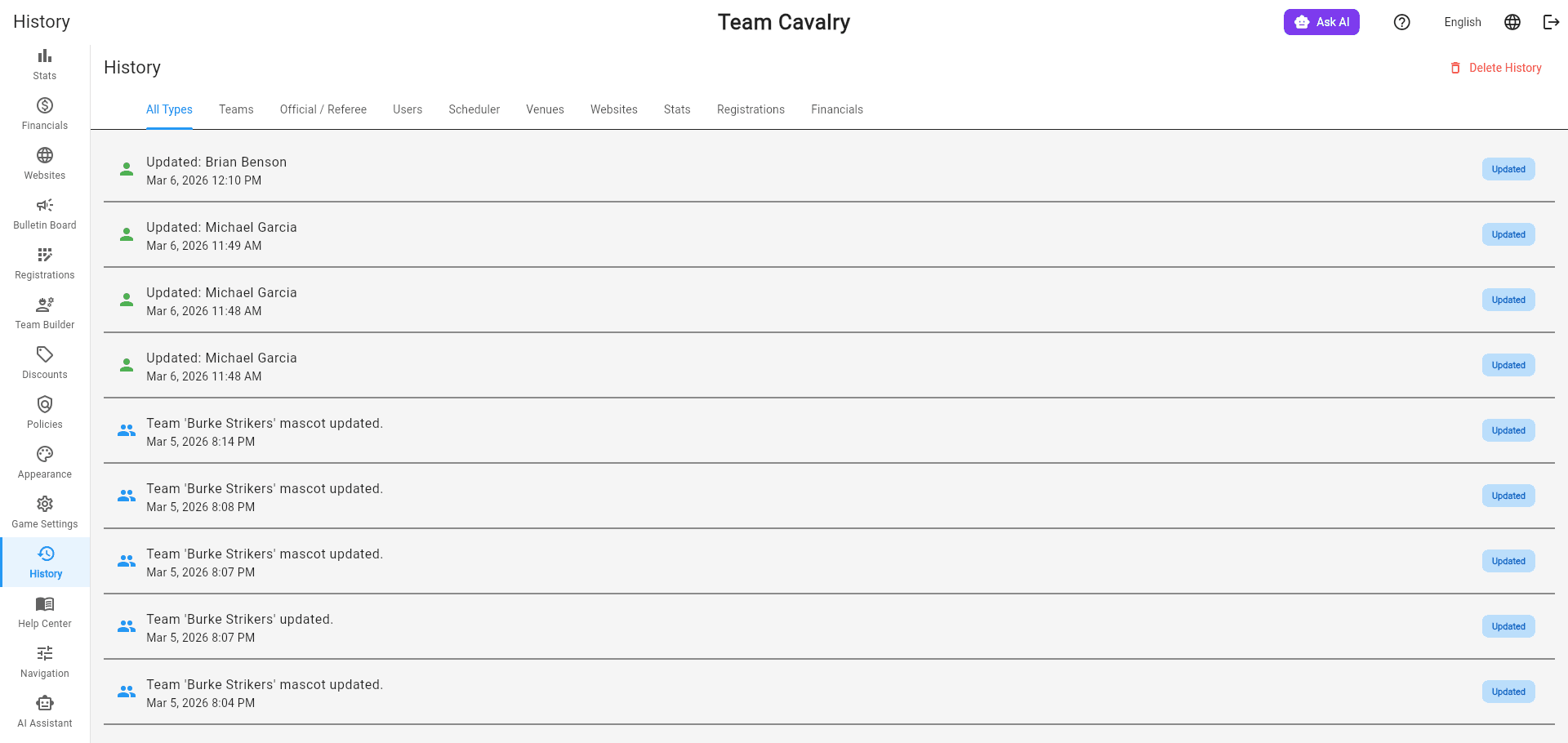 Activity Logging