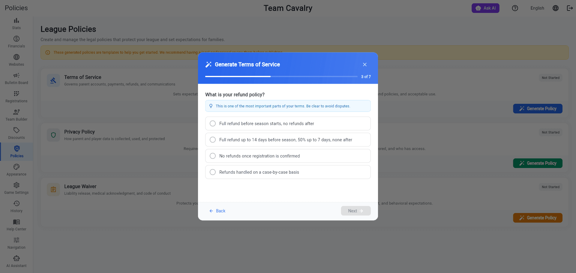 AI-Powered Policy Generation Wizards