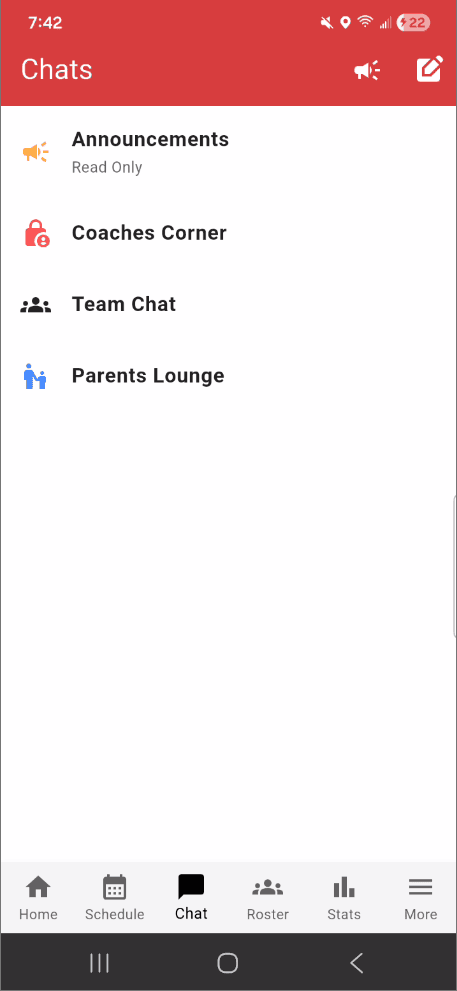 Chat channel overview