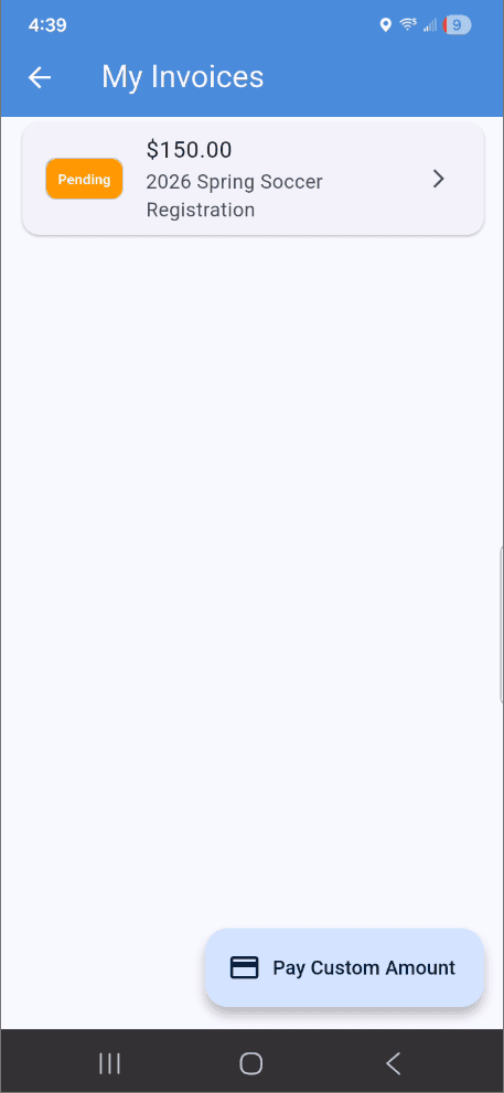 Mobile Invoice & Payments