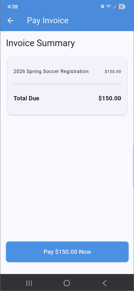 Mobile Invoice & Payments
