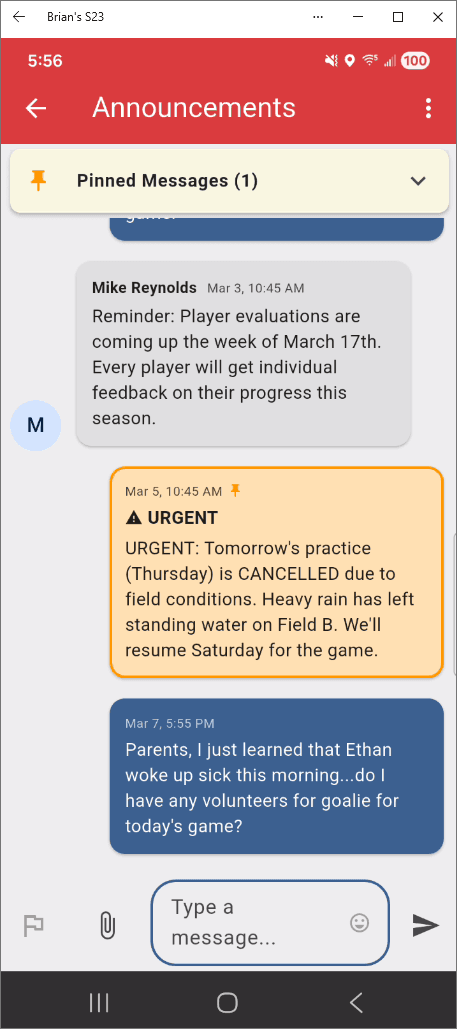SMS Urgent Message Delivery